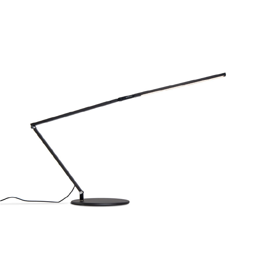 Z-Bar Slim 14.3 inch 6.00 watt Metallic Black Desk Lamp Portable Light